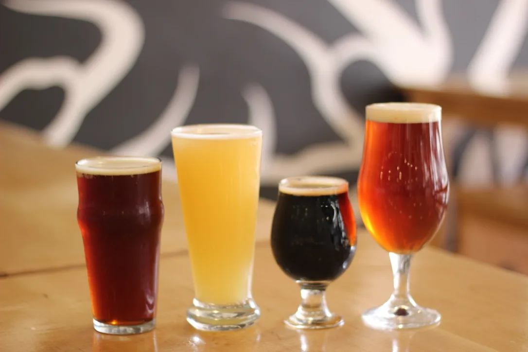 Ocmulgee Brewpub tap handles